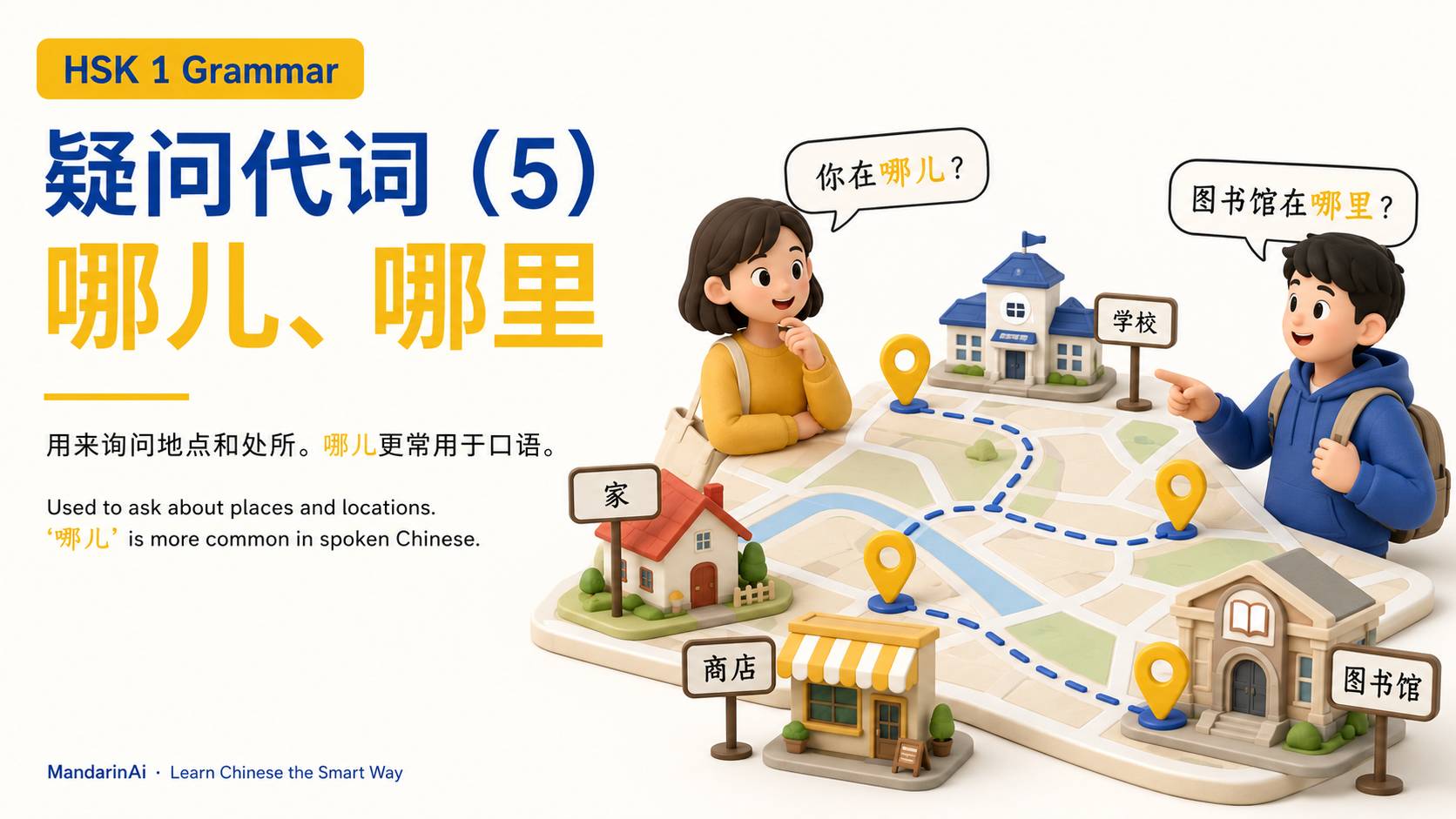疑问代词(5):哪儿、哪里
