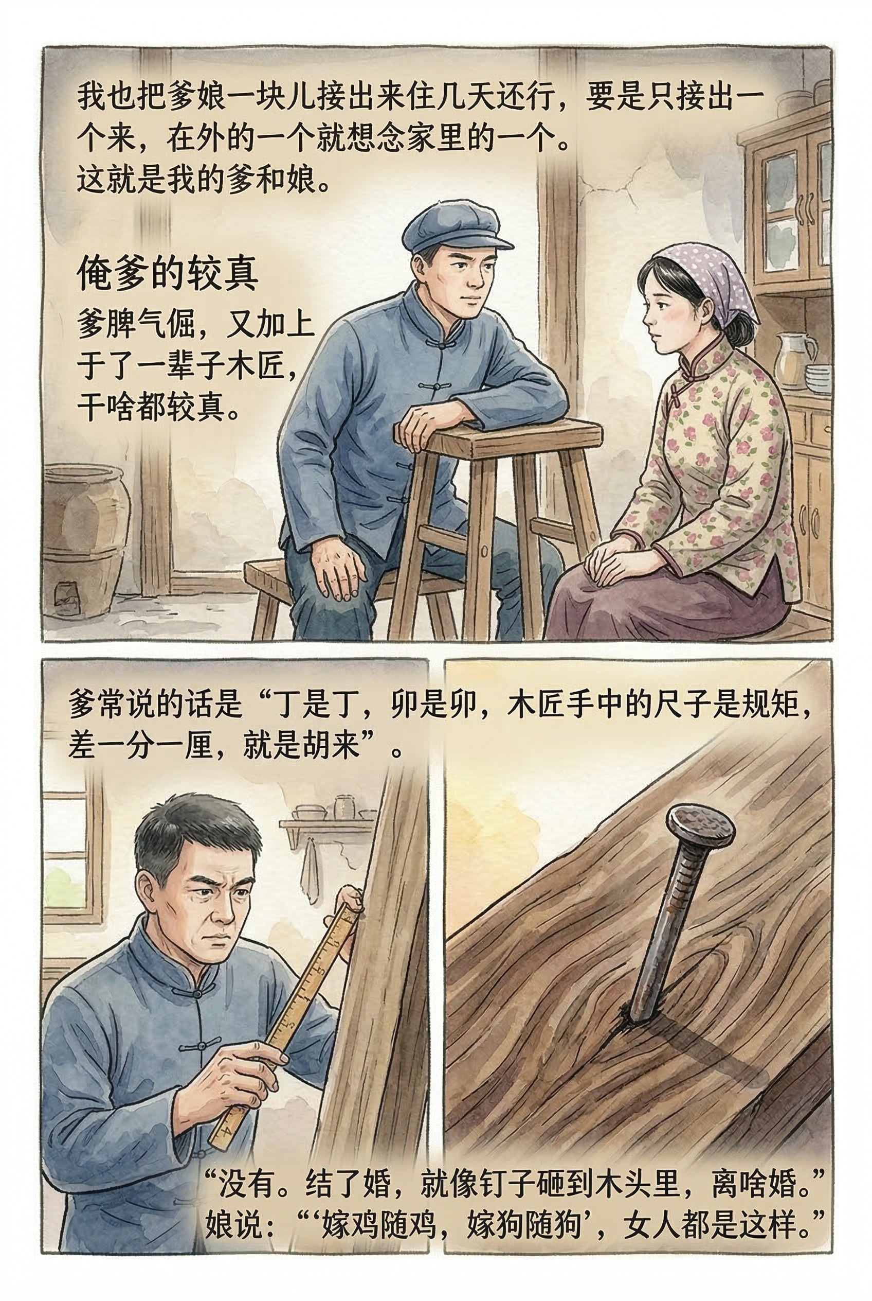 The Nail in the Wood (结了婚，就像钉子砸到木头里)
